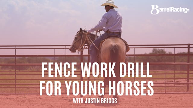 Fence Work Drill for Young Horses