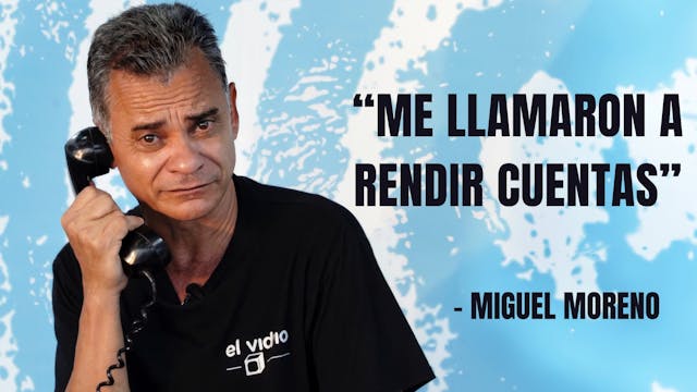 Miguel Moreno reacciona a sus monólogos