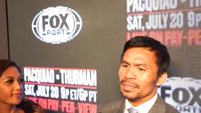 Manny Pacquiao Keith Thurman is SCARE...