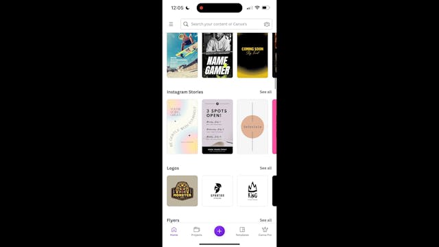 Canva content creation