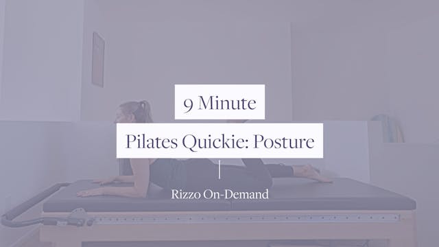 9 Minute Pilates Quickie: Posture
