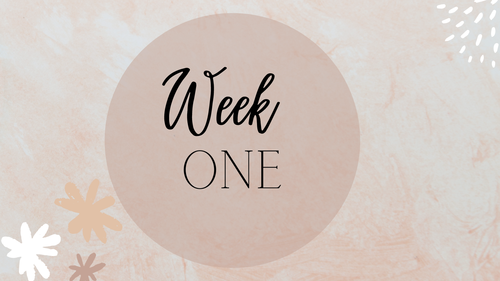 Accountability Tracker Week ONE