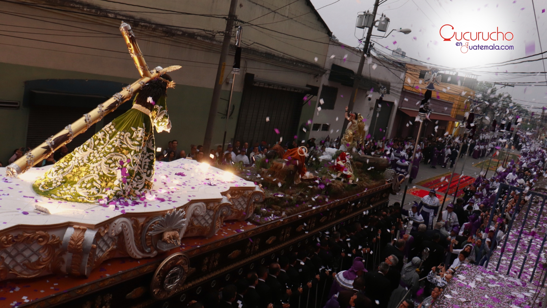 Jueves Santo: Procesión de Jesús "Cristo Rey", Candelaria, Ciudad de Guatemala