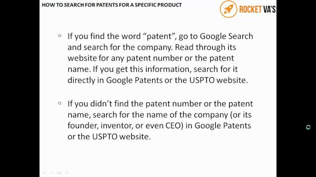 VA 6 patent search