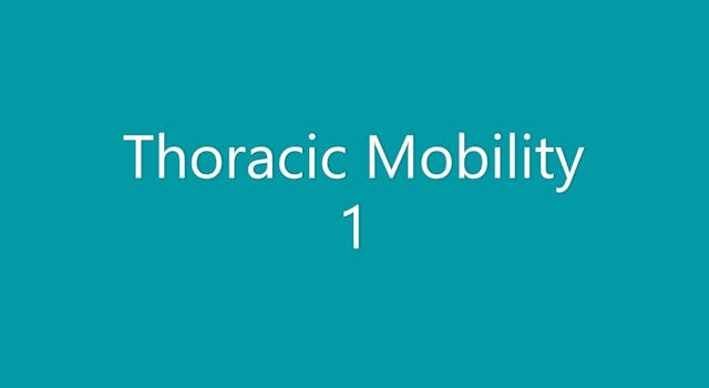 Thoracic Mobility 1