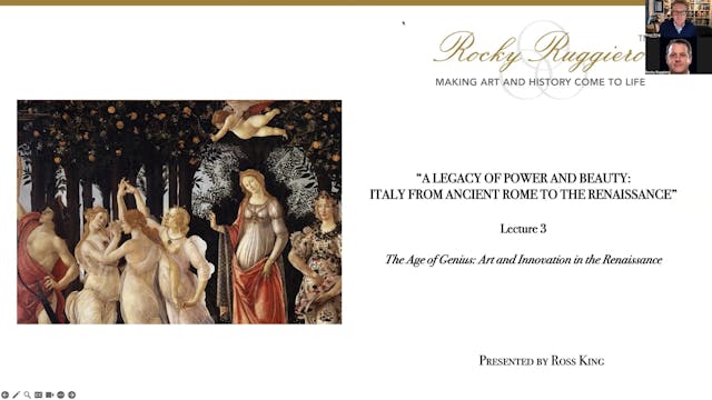 LECTURE 3 "The Age of Genius: Art and Innovation in the Renaissance"