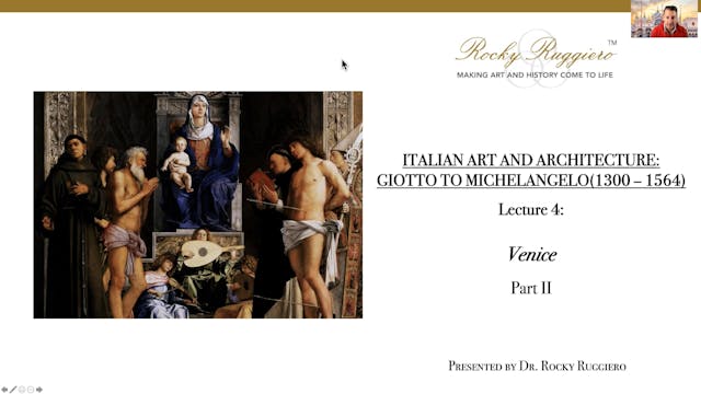 LECTURE 4 "Venice" Part 2