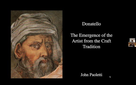 Donatello: From Artisan to Artist