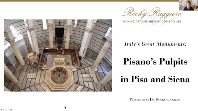 Pisano's Pulpits in Pisa and Siena