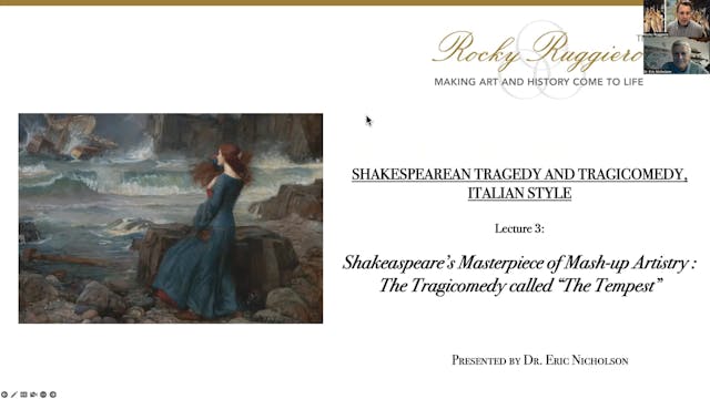 LECTURE 3 "The Tempest"