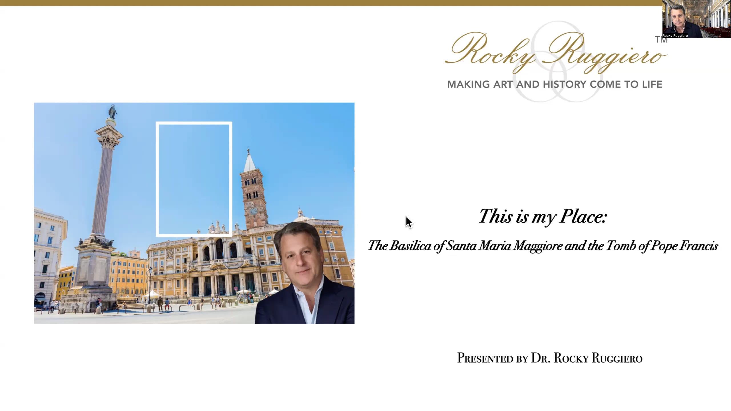 This is My Place: The Basilica of Santa Maria Maggiore & the Tomb of St. Francis