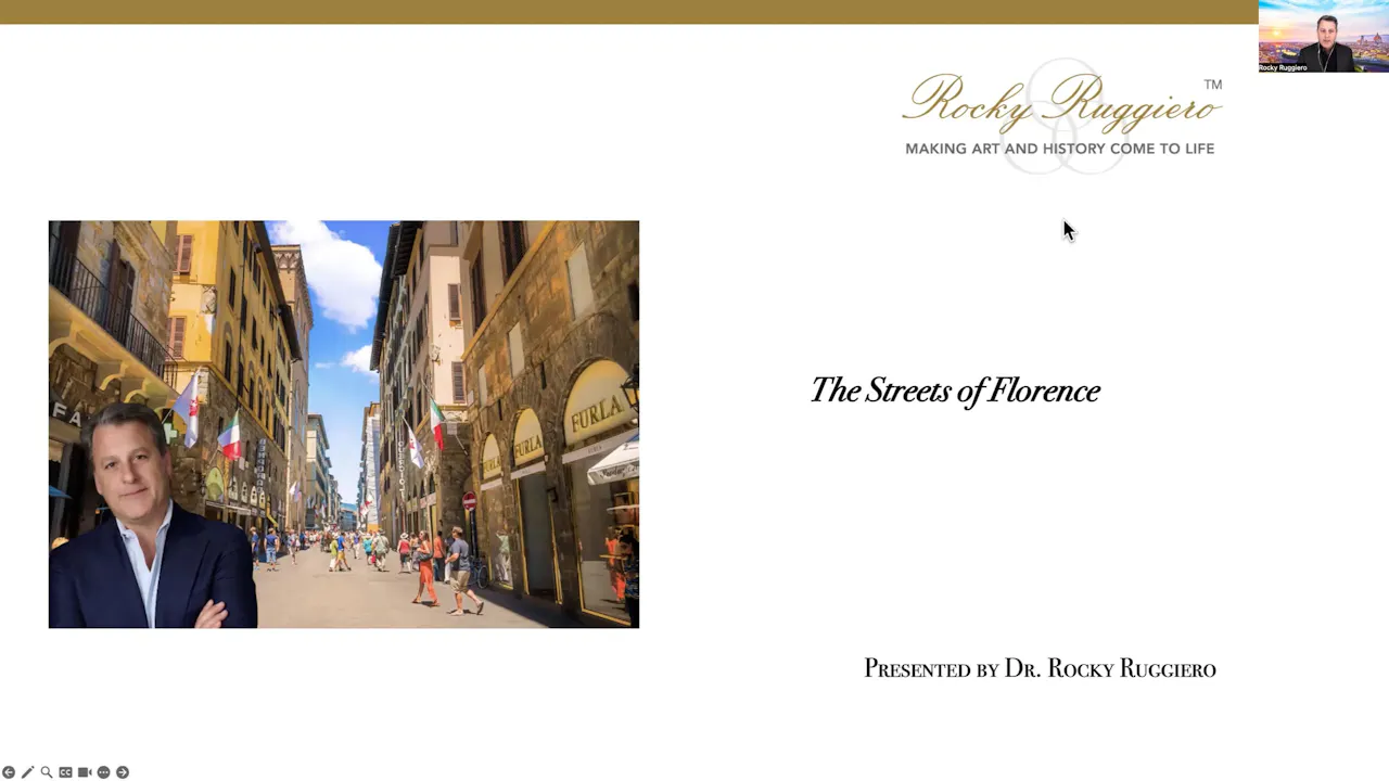 The Streets of Florence - Lectures - Rocky Ruggiero™