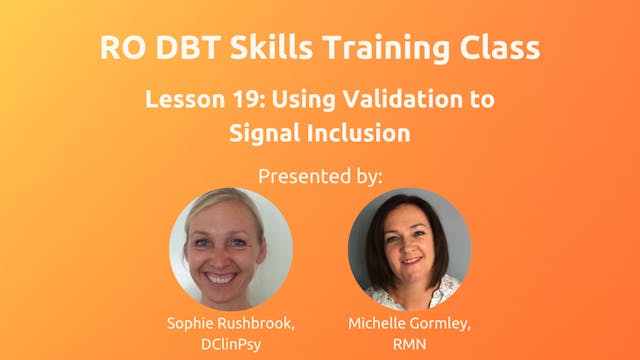 Lesson 19 - Using Validation to Signal Inclusion