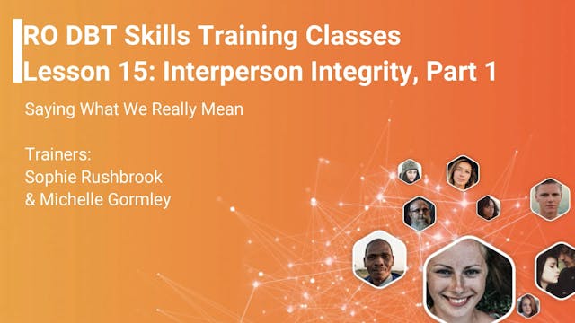 Lesson 15 - Interpersonal Integrity Part 1