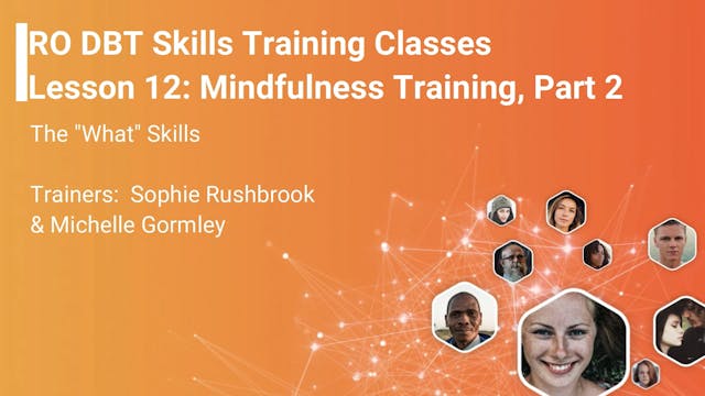 Lesson 12 - Mindfulness Training Part 2