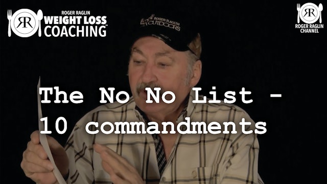 20. The No No List - 10 Commandments • Weight Loss Coaching