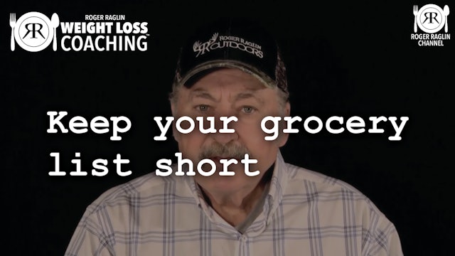 46. Keep your grocery list short • Weight Loss Coaching