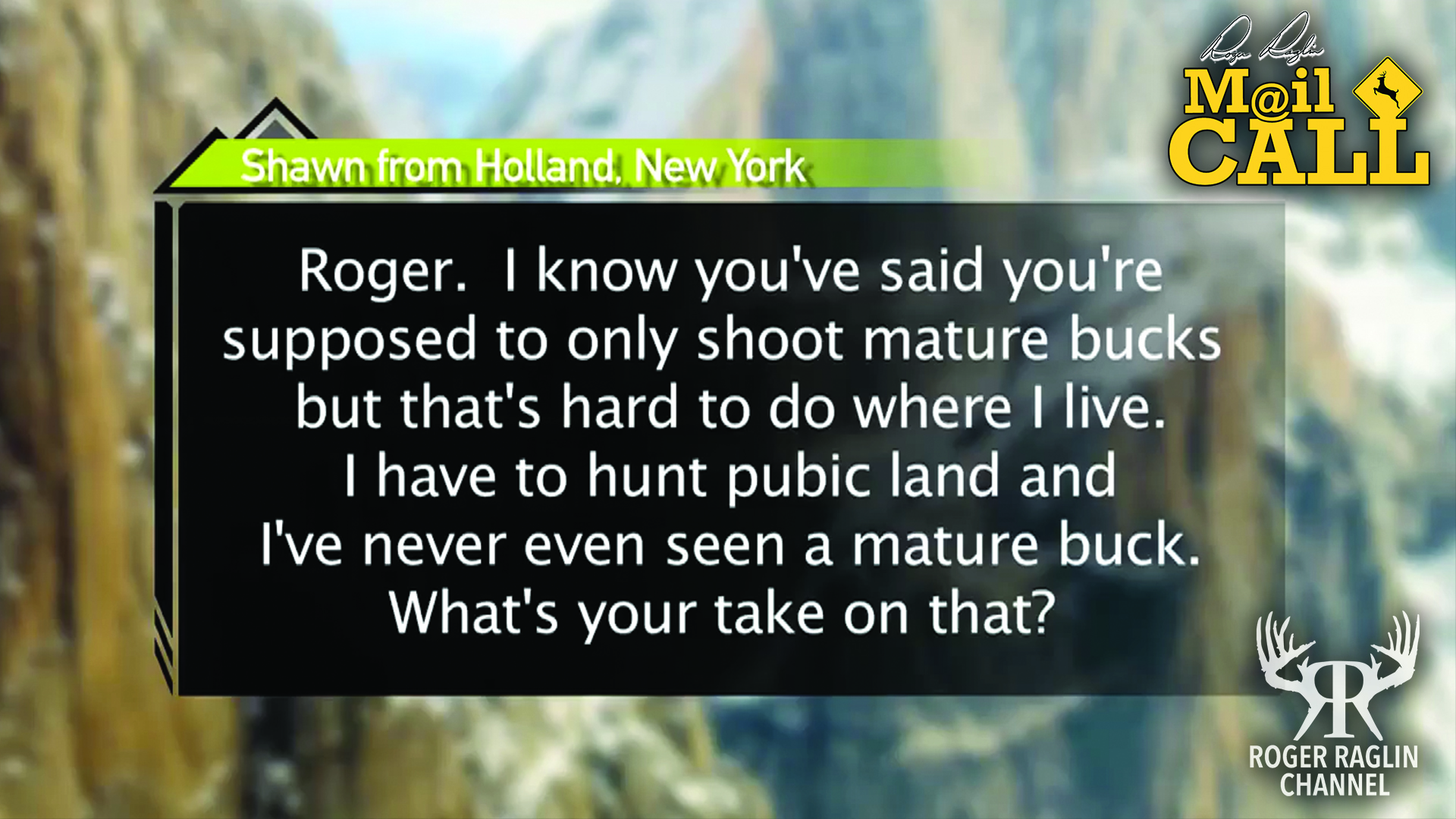 Here's an old mail call that still rings true - Mail Call