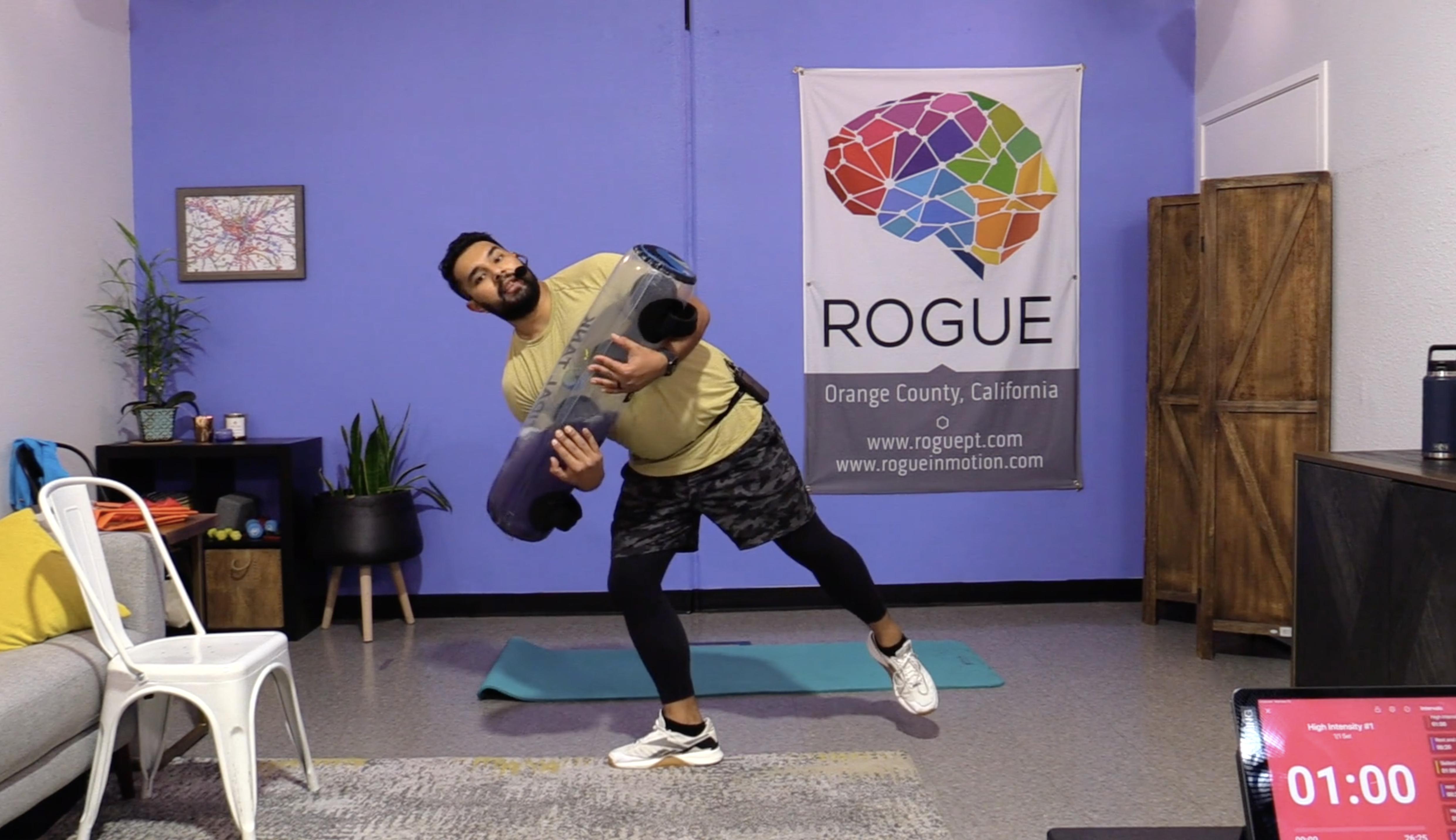 3-15-23 HIIT with Small Equipment - 20 lbs in the Tidal Tank with Al!