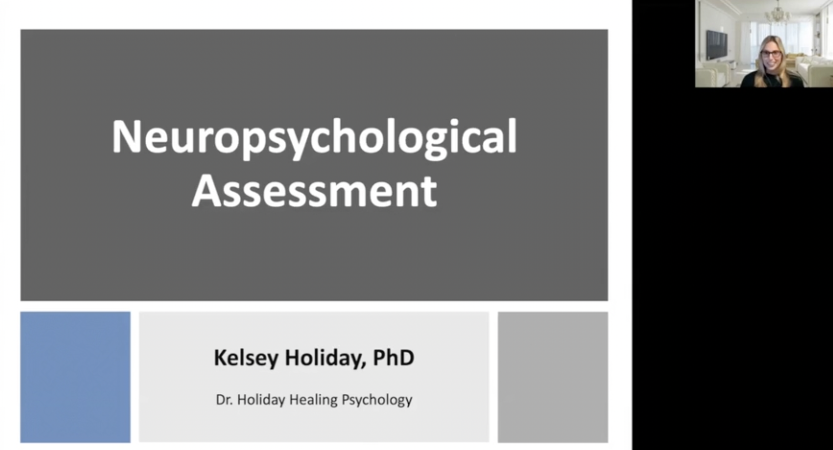 December 2024 Lecture ~ Neuropsychological Testing with Dr. Kelsey Holiday