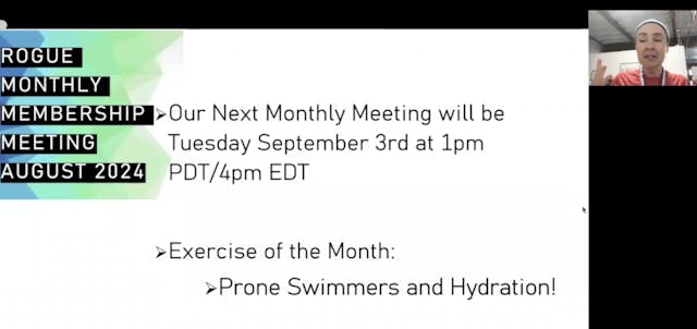 August 2024 Monthly Membership Meeting
