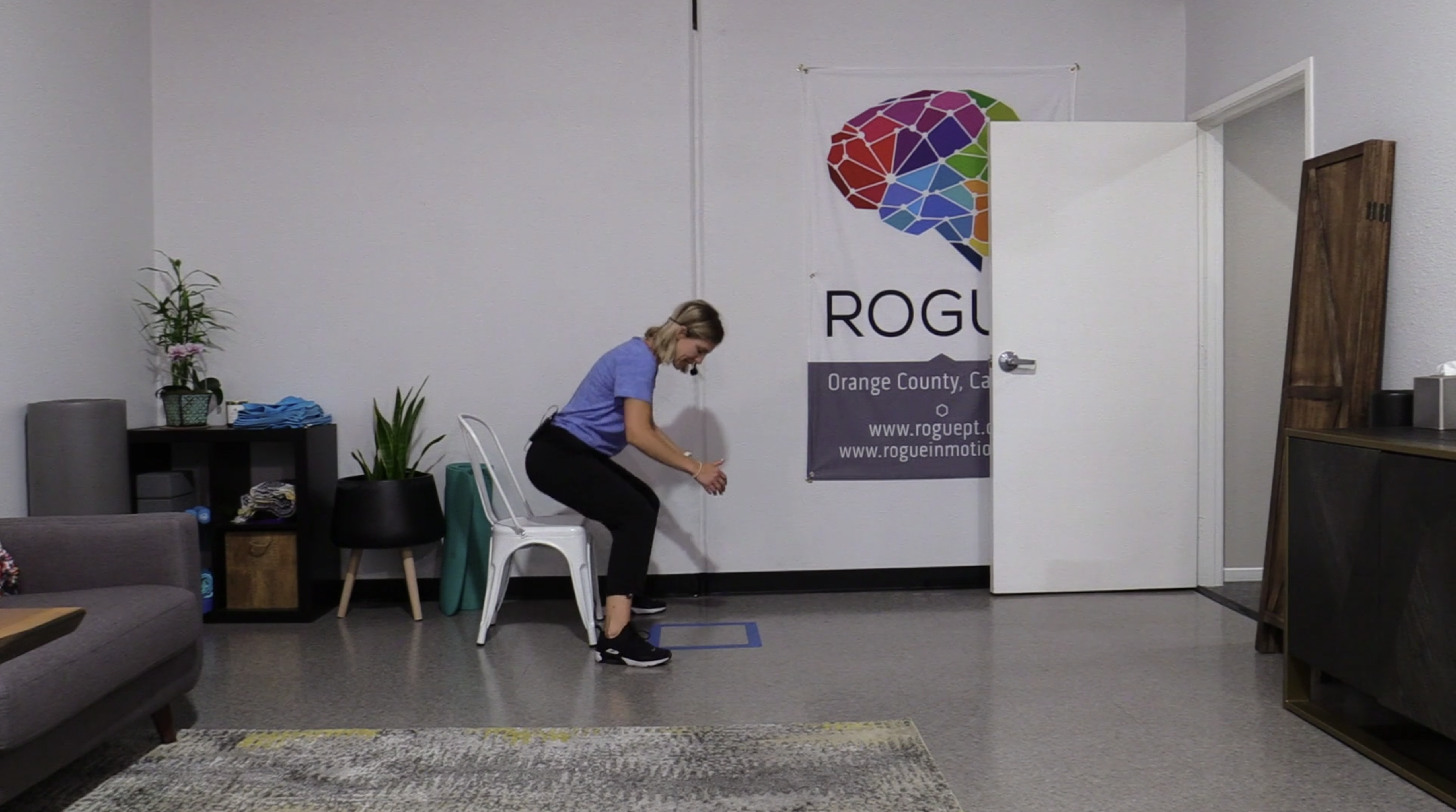 Walking and Opening a Door