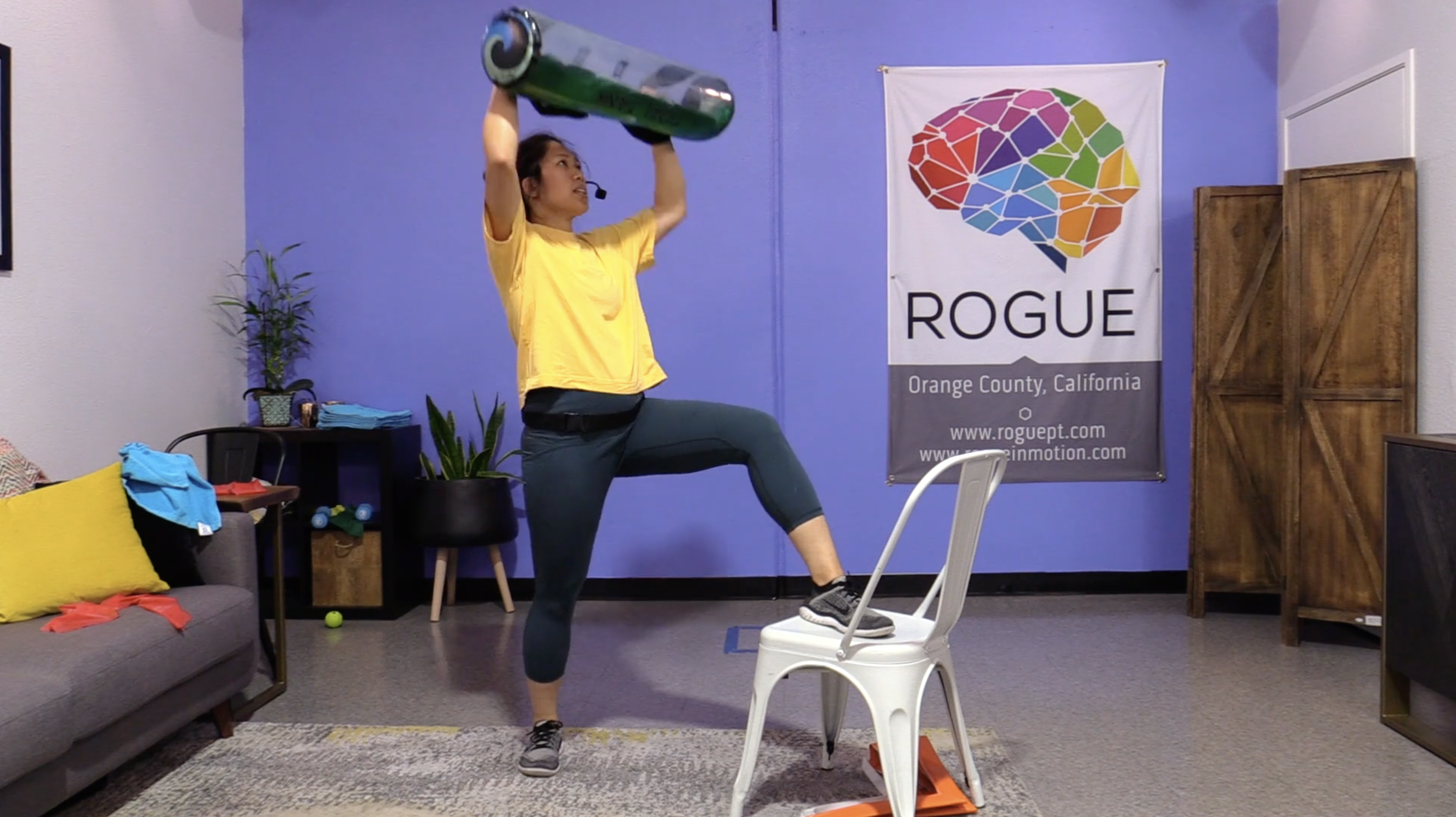 6-15-22 HIIT with Small Equipment - 10 lbs in Tidal Tank!