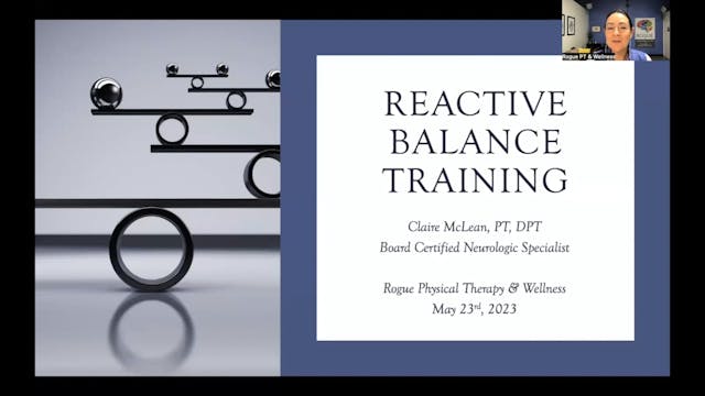 Reactive Balance Training ~ May 2023 ...