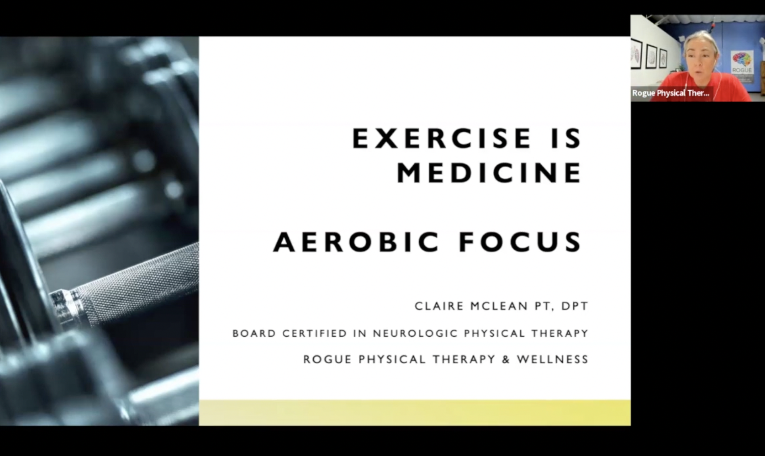 April 2025 RIM Webinar - Aerobic Exercise is Medicine for People with Parkinson