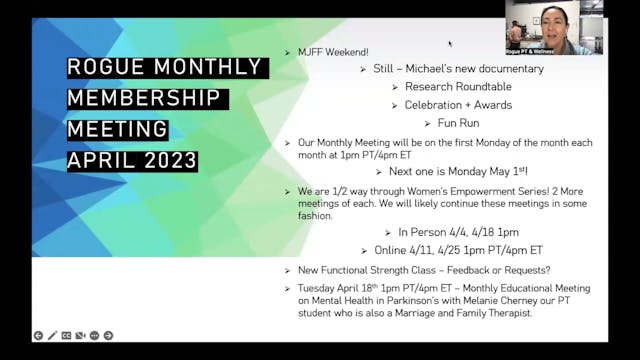 April 2023 Monthly Membership Meeting