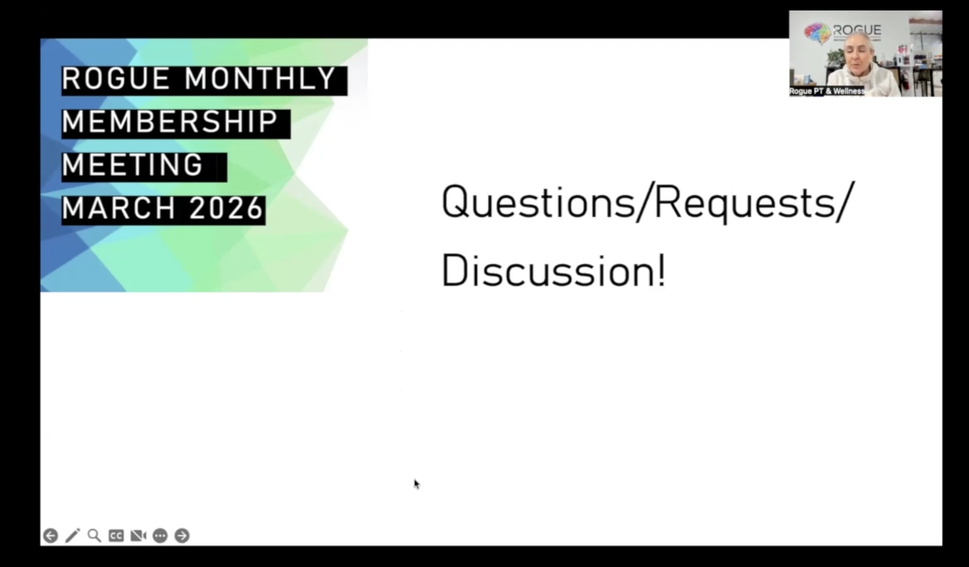 March 2026 Monthly Membership Meeting