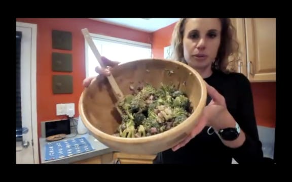 Creamy Vegan Broccoli Salad and One B...