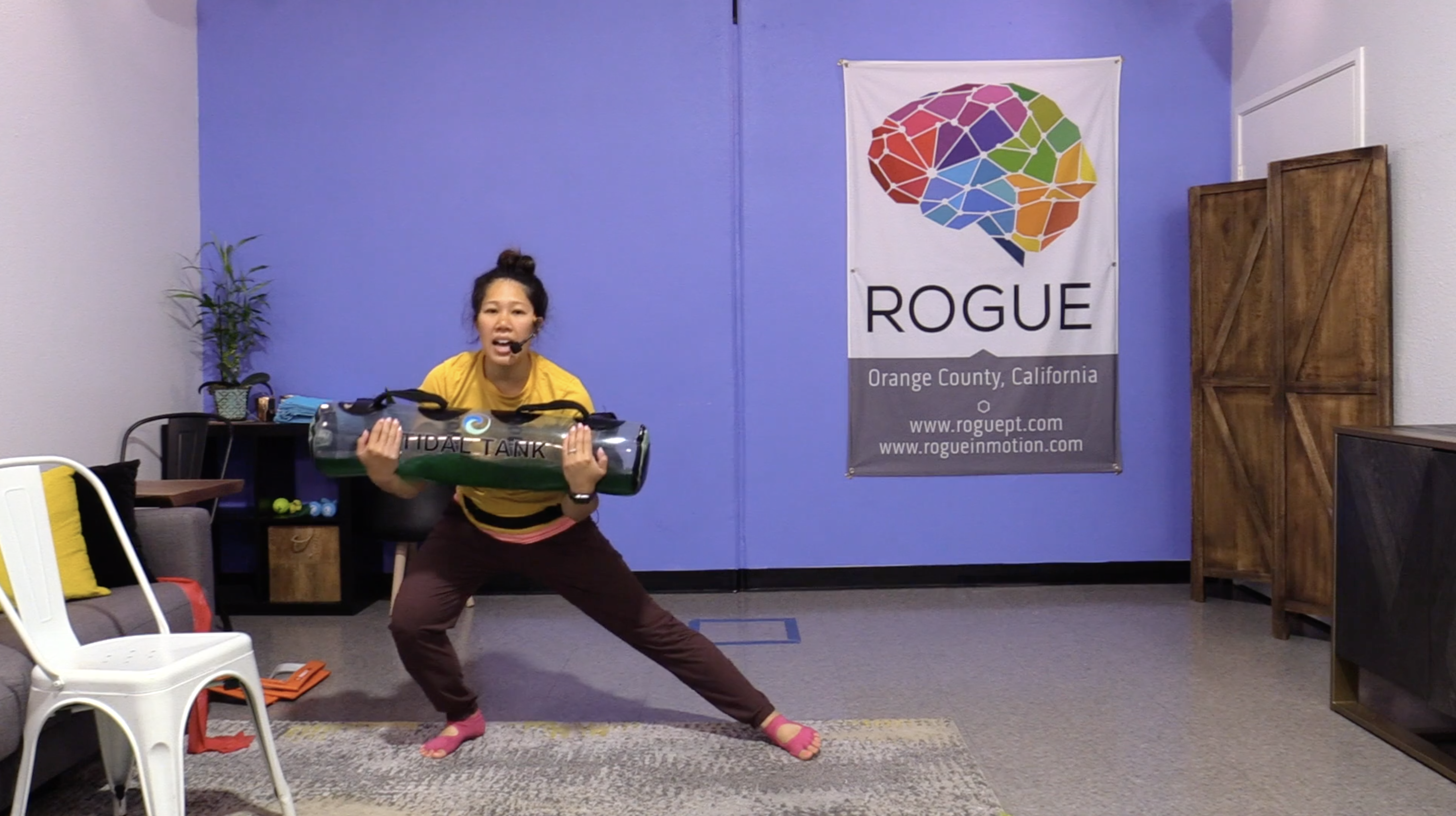 6-22-22 HIIT with Small Equipment - 10 lbs in Tidal Tank!