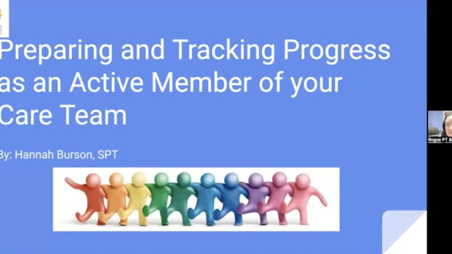 June 2023 ~ Preparing & Tracking Progress as an Active Member of your Care Team