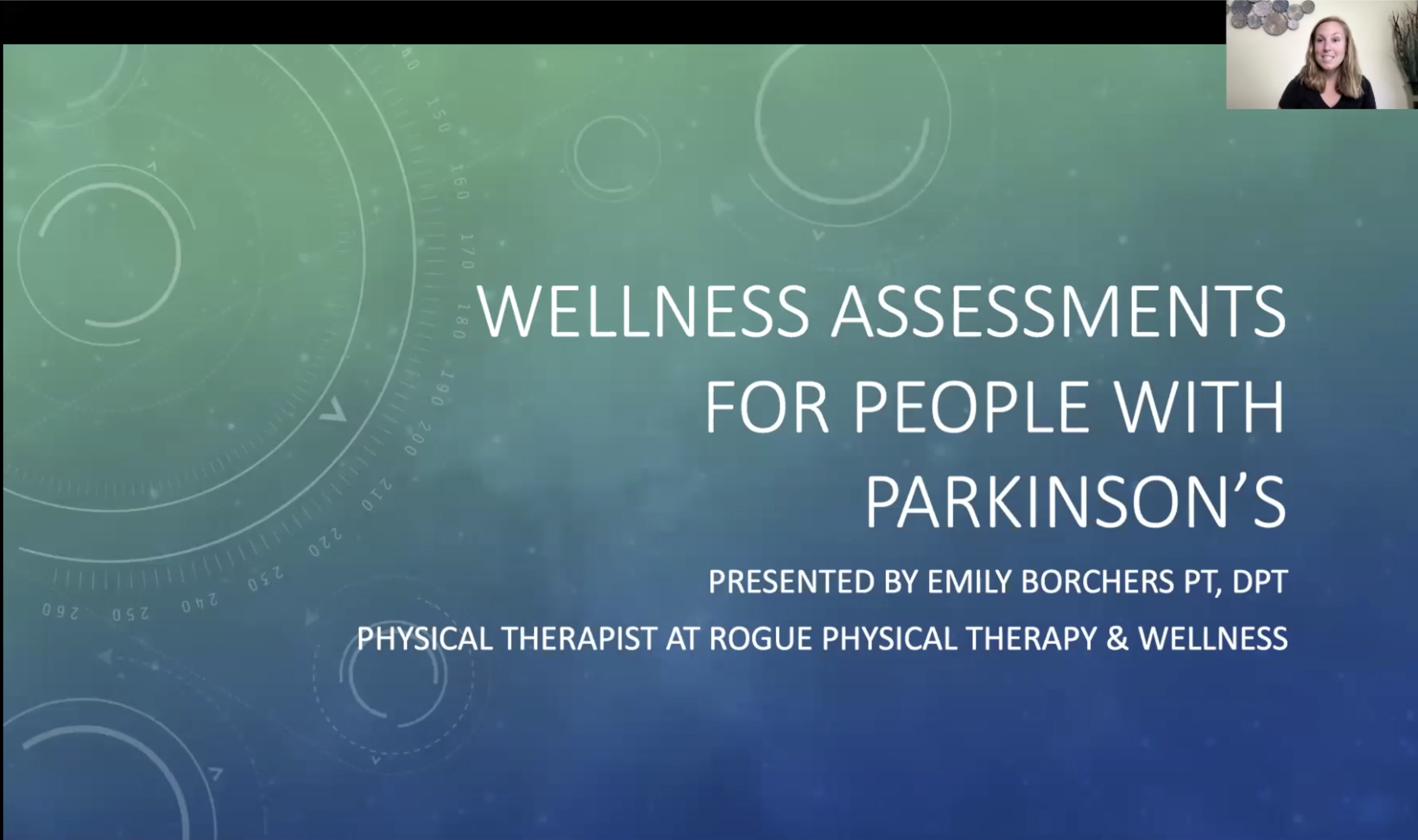 In-Person and Online Wellness Assessments for People with Parkinson's