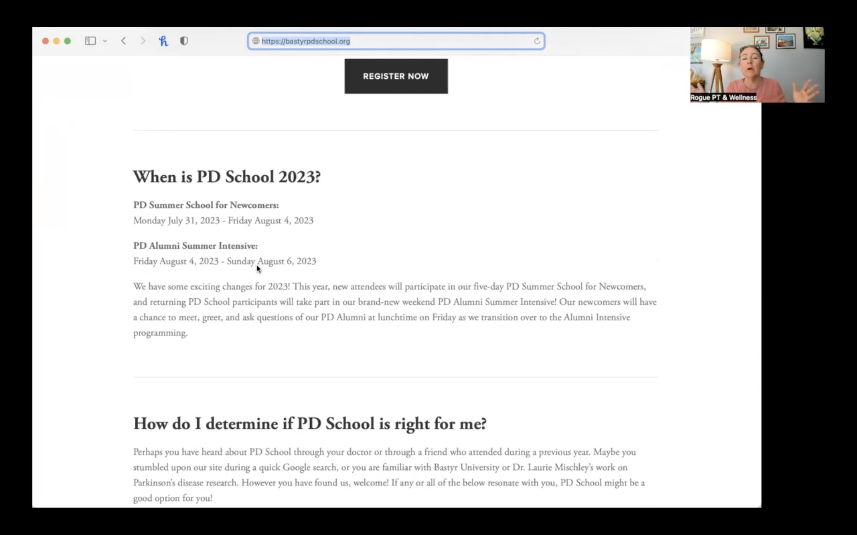 June 2023 ~ Parkinson's Retreat Discussion