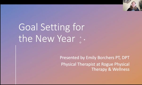 Goal Setting for the New Year