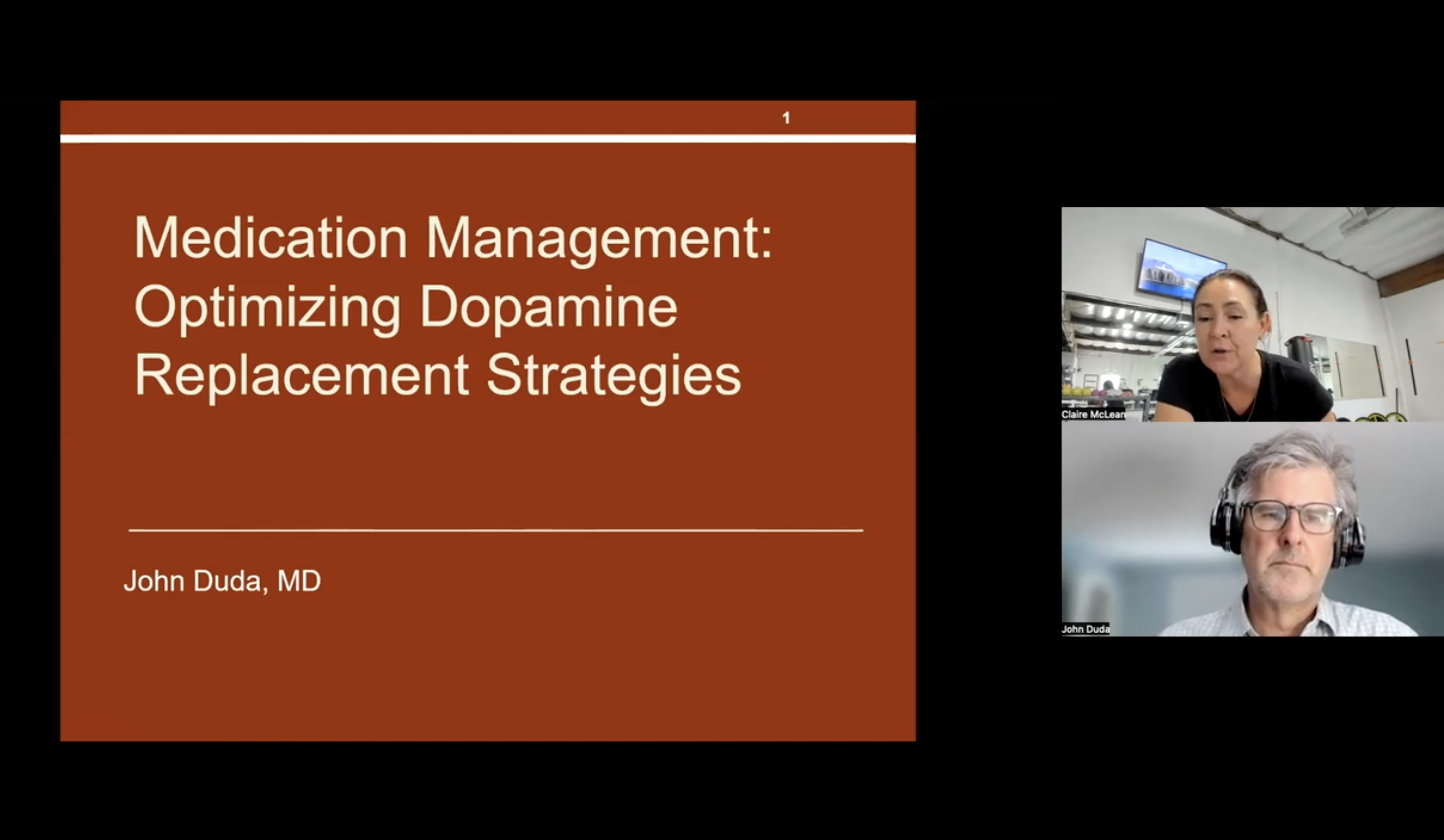 July 2022 Educational Lecture - Intro to PD Medications with Dr. John Duda