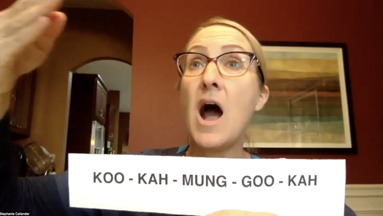 101822 Speech Class! Work those lungs and vocal cords! Speech