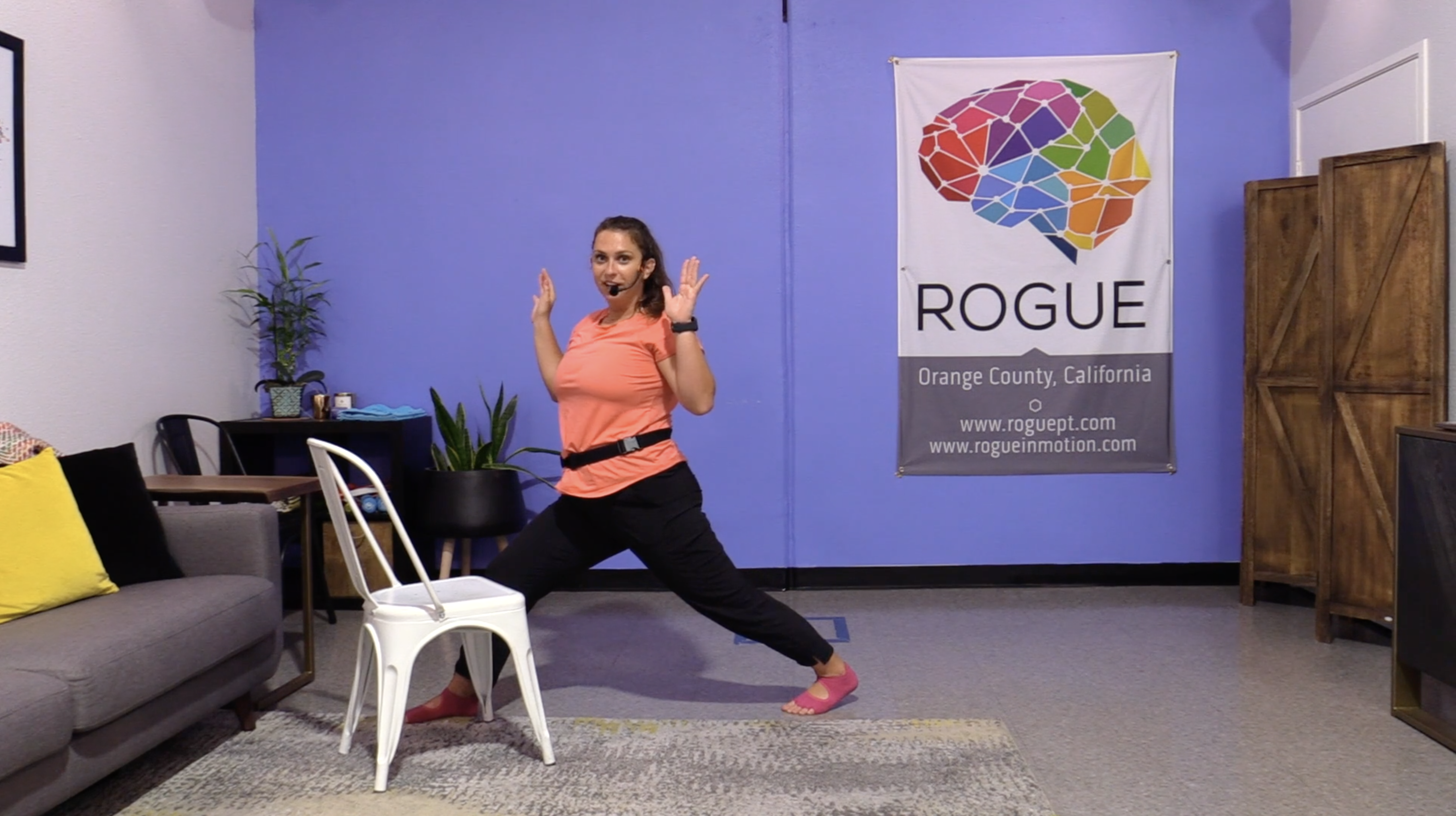 8-8-22 PWR! Moves - Monday - Balance + Posture Week! (plus Foot work!)