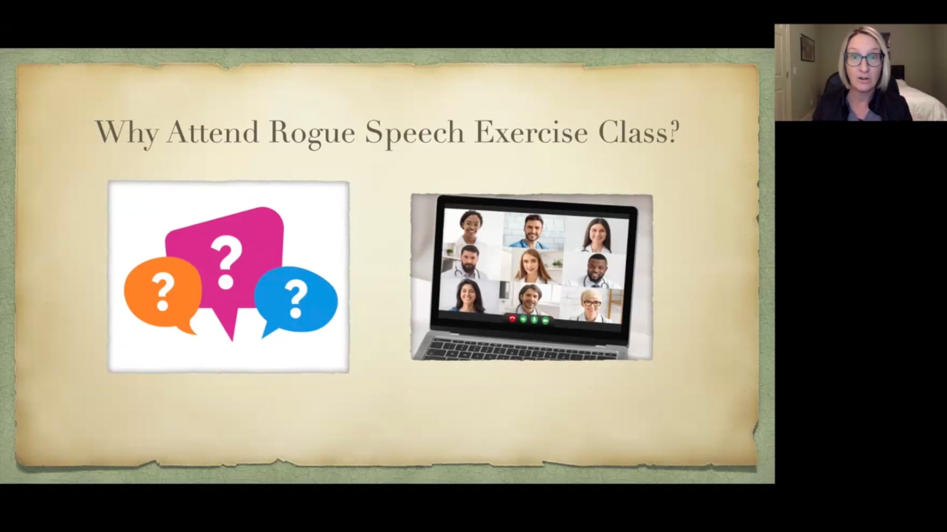 November 2024 Lecture on our Speech Class with Stephanie Callendar!