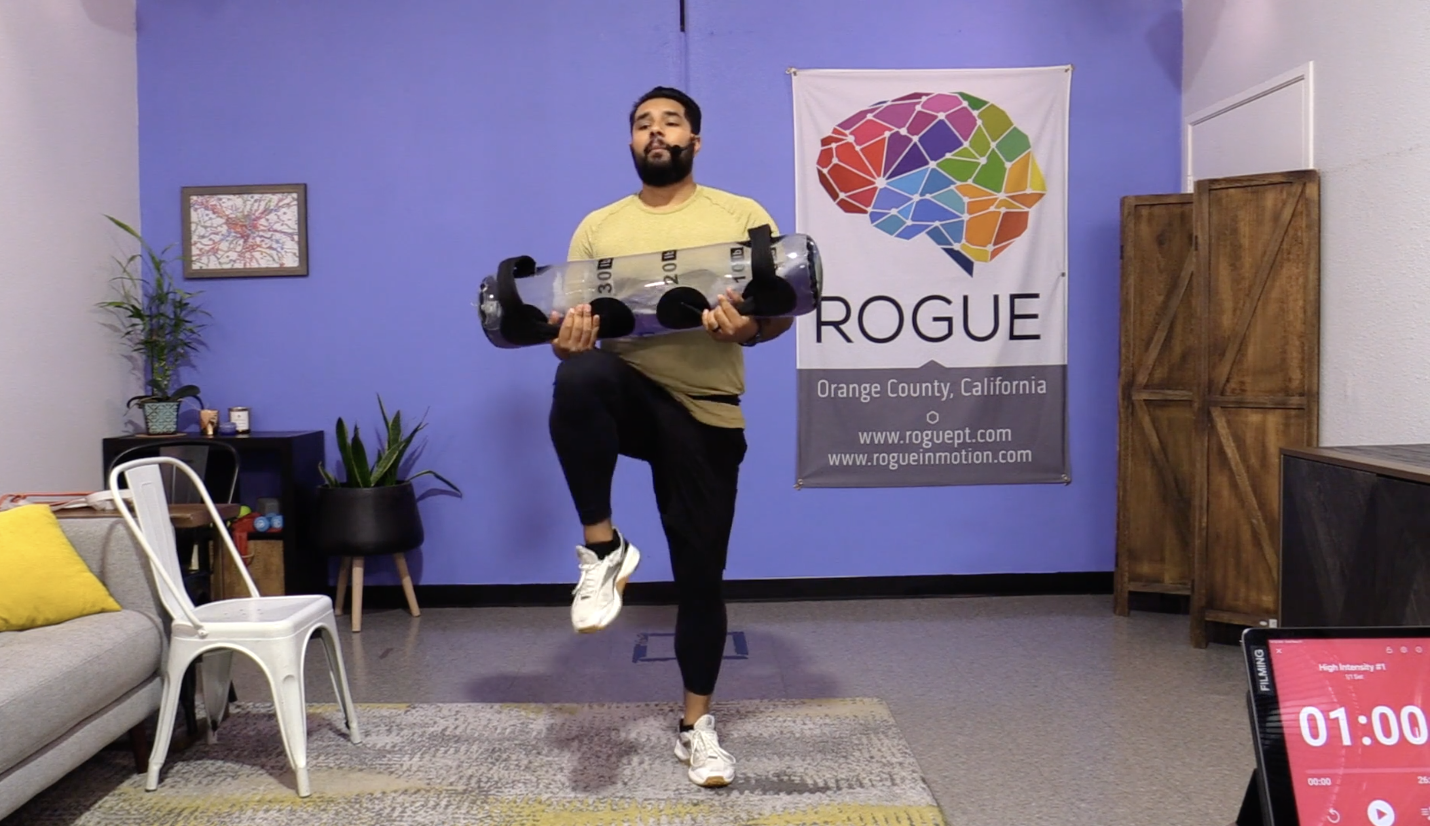 5-31-23 HIIT with Small Equipment - 20 lbs in Tidal Tank with Al!