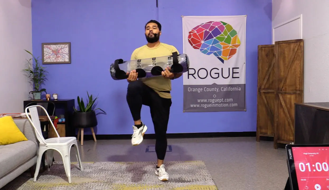 5-31-23 HIIT with Small Equipment - 20 lbs in Tidal Tank with Al ...