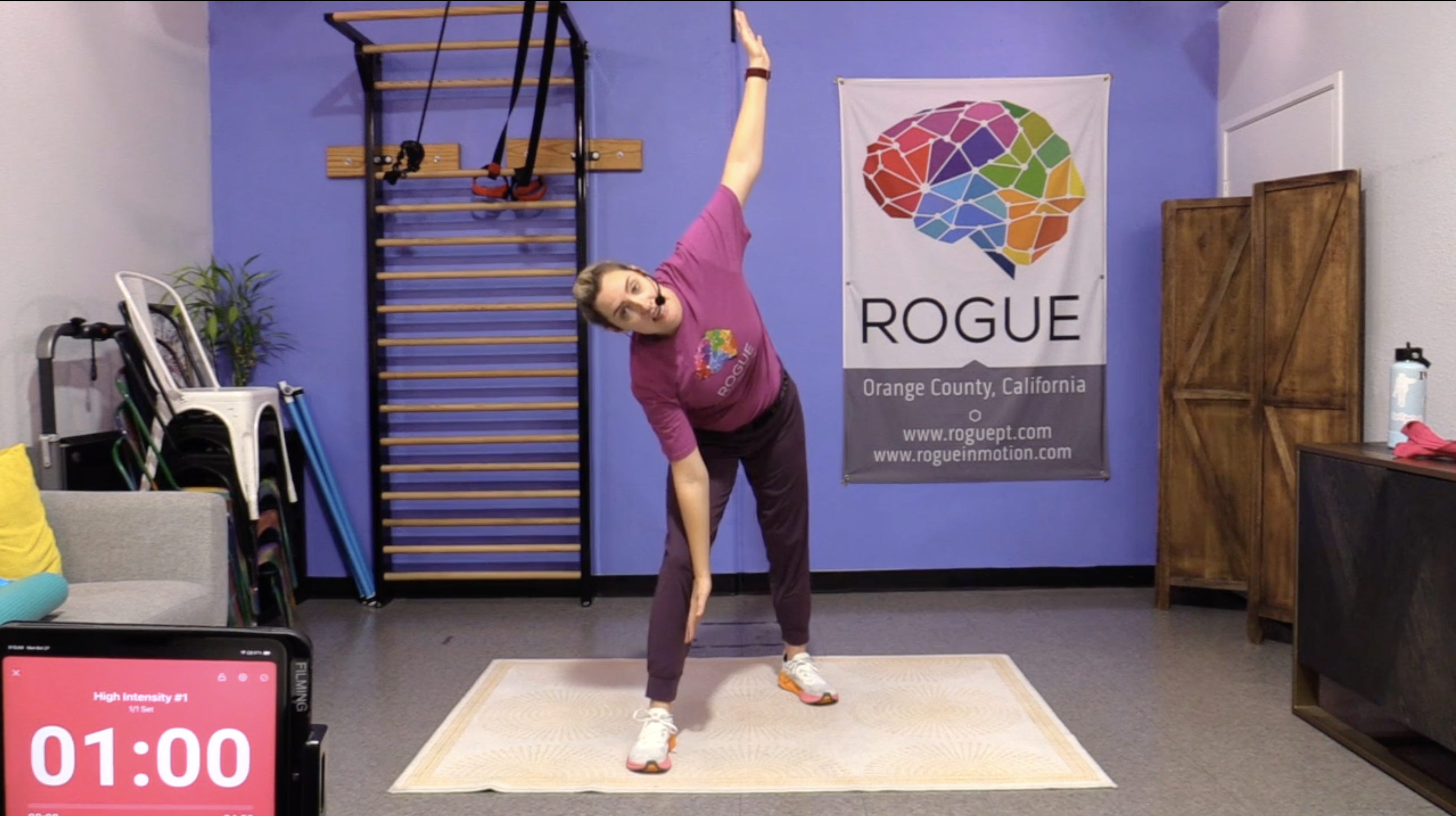 10-27-25 HIIT ~ Monday ~ Flexibility Week (have a strap!) with Marie!