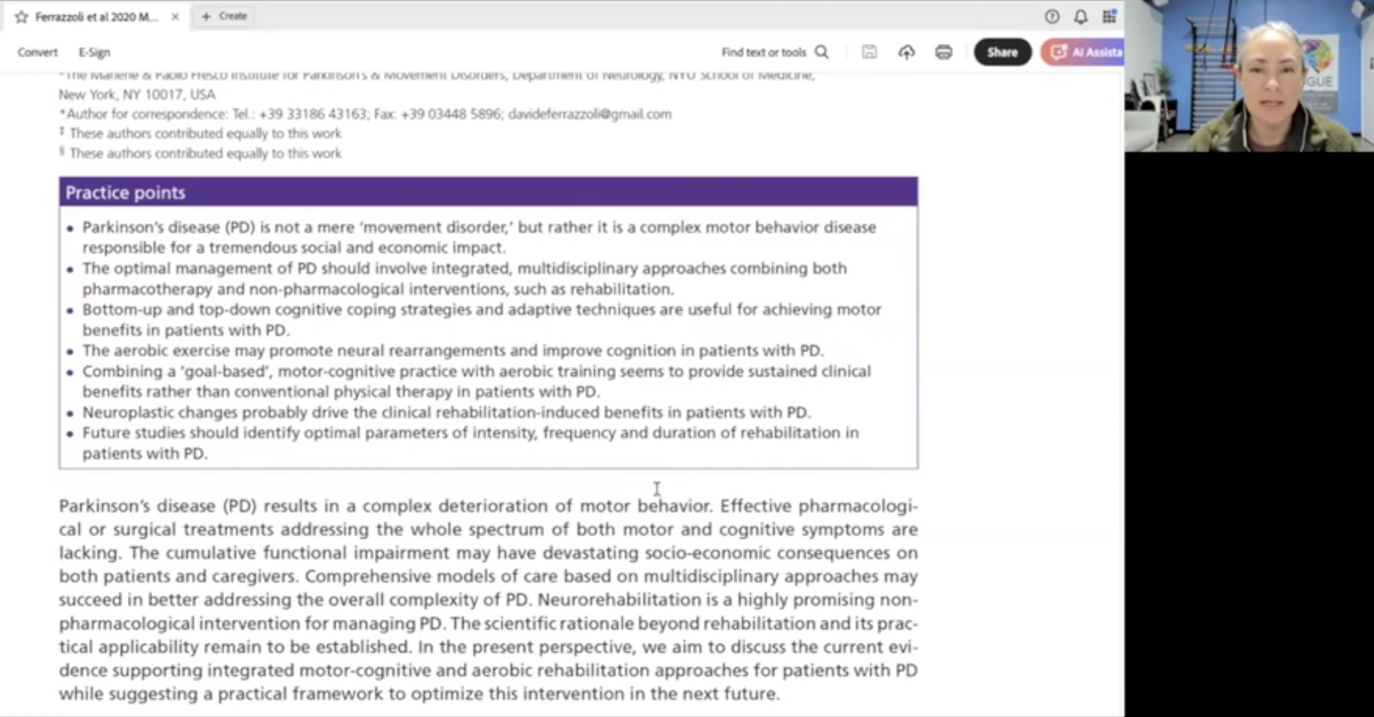 February 2025 Research Highlight ~ Motor-cognitive approach and aerobic training
