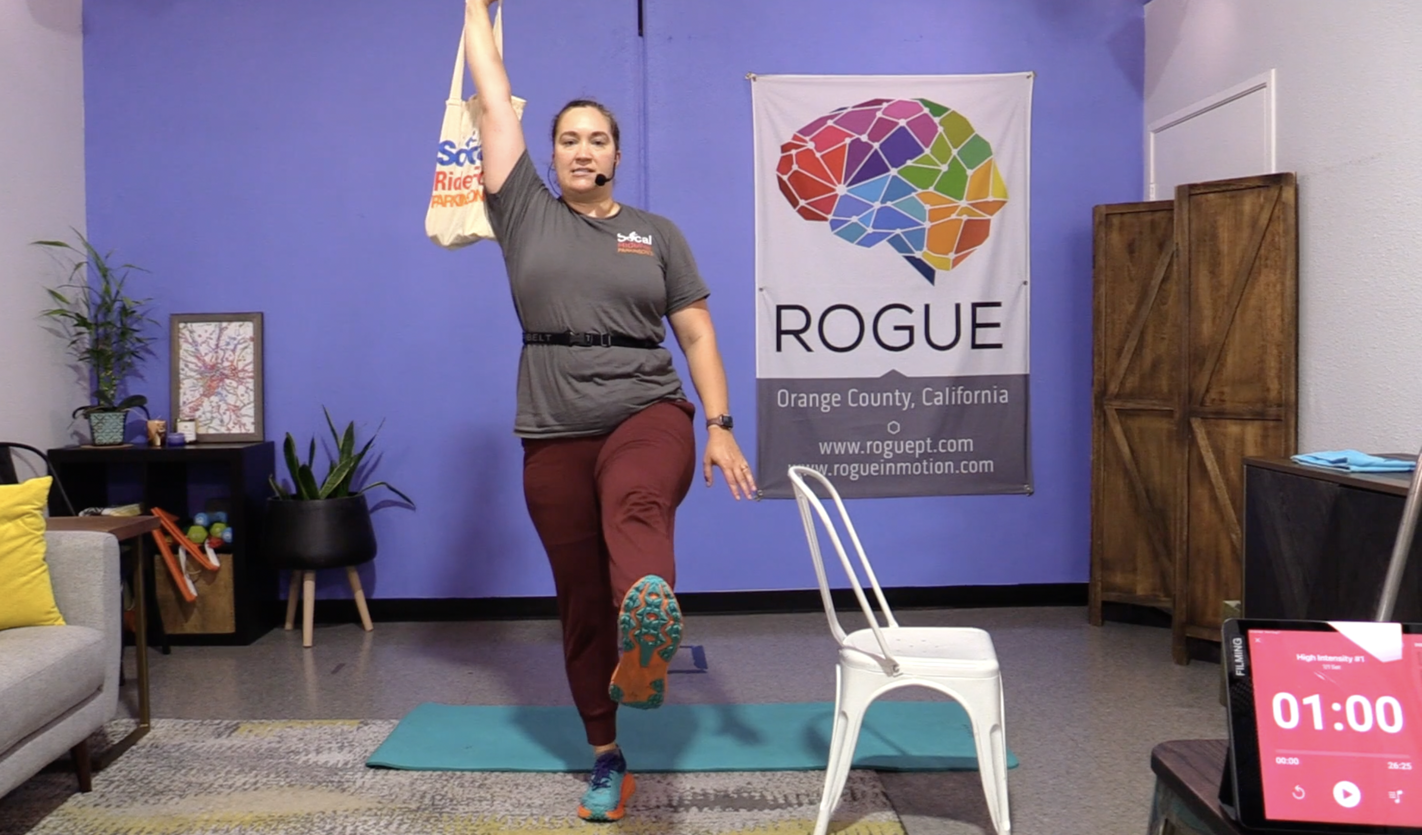 8-7-23 HIIT with Household Items ~ Weighted Bag ~ Balance + Posture Week w/ Alyx