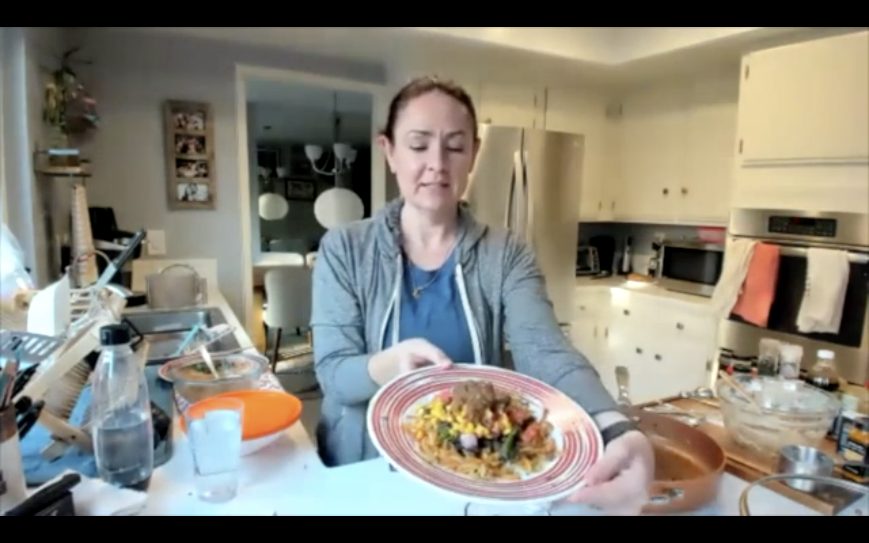 Loaded Hash browns and Banana Bread!