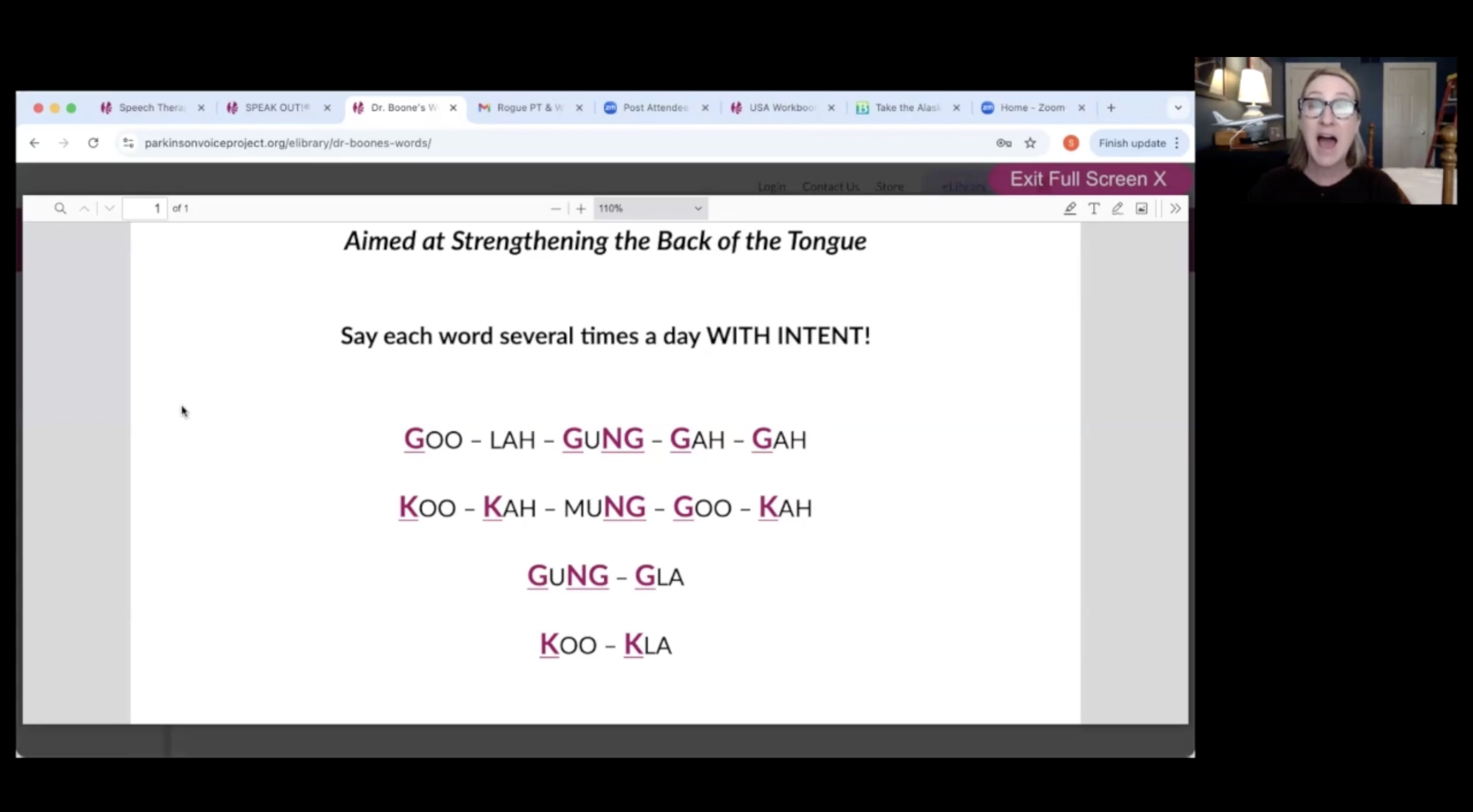 4-23-26 Speech ~ Voice ~ Breathing ~ Swallowing Class!
