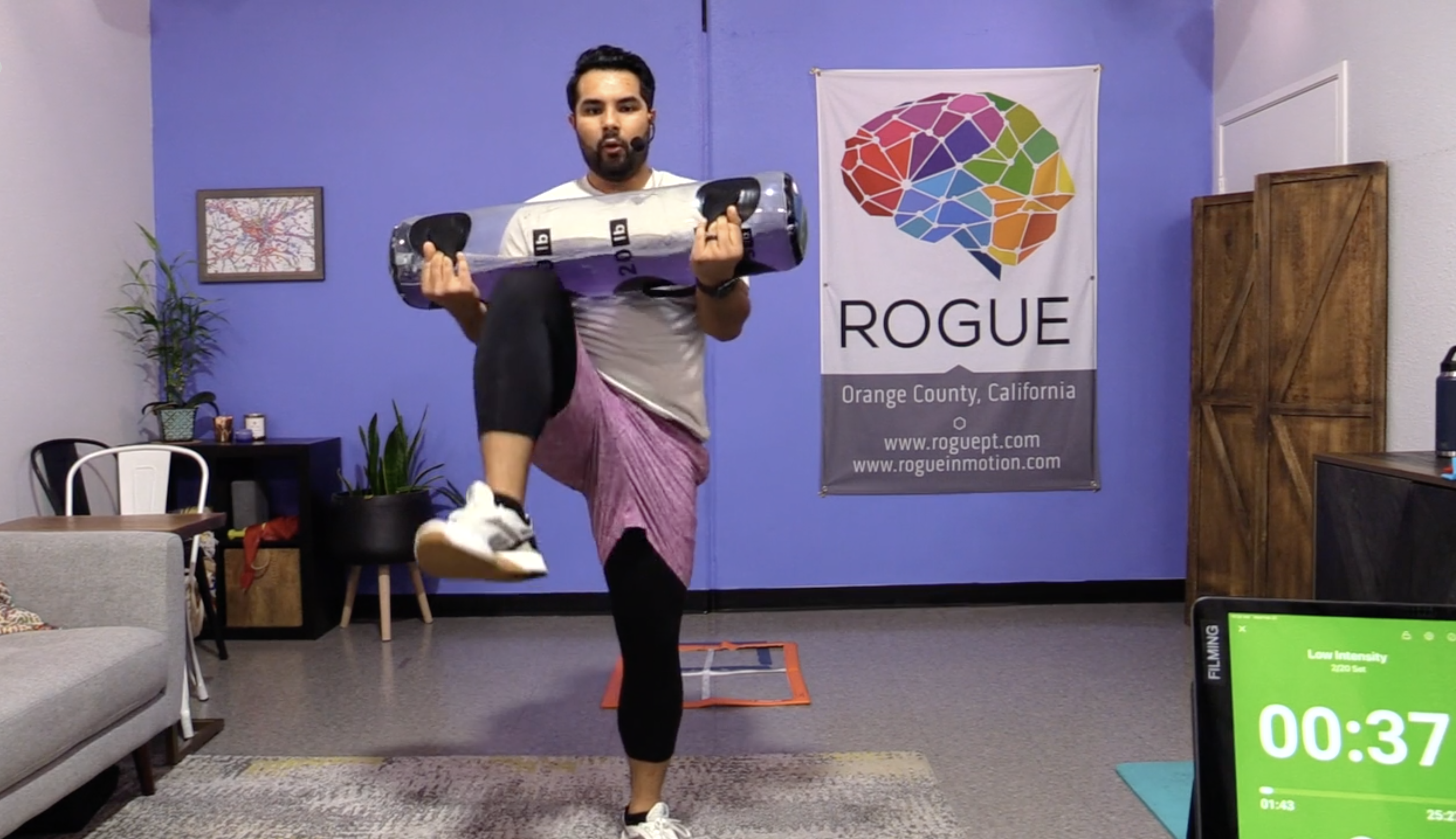 2-22-23 HIIT with Small Equipment - 20 lbs in the Tidal Tank with Al!