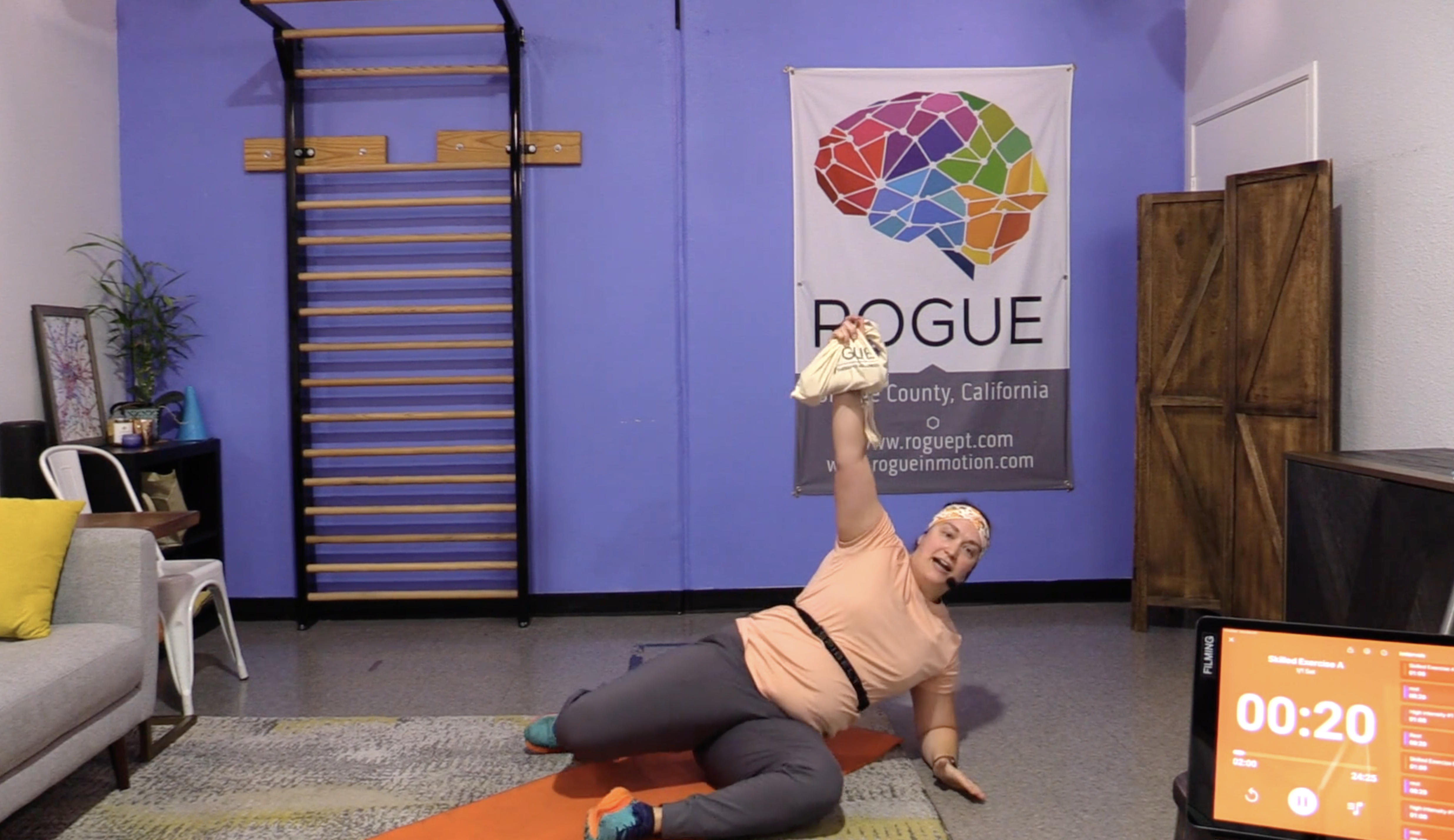 10-30-23 HIIT with Household Items (Weighted Bag) with Alyx!